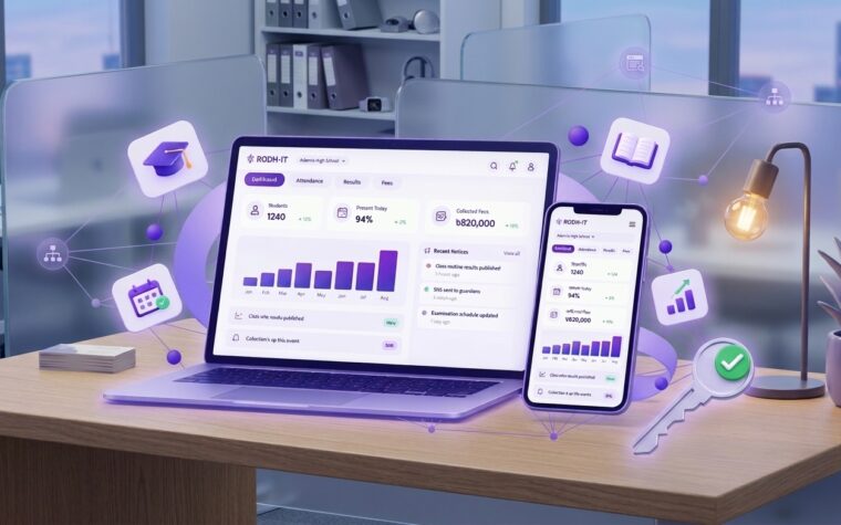 RODH IT School management (SaaS) Software from One Dashboard