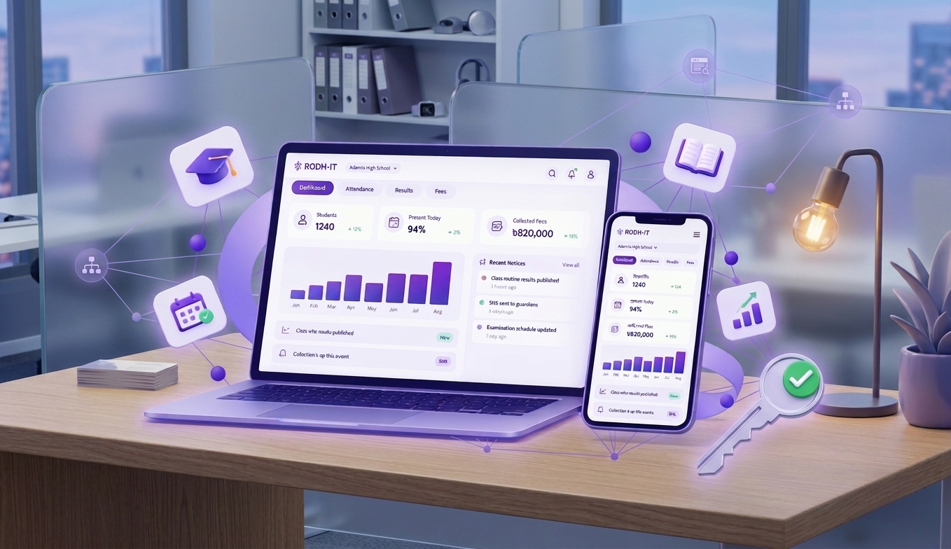 RODH IT School management (SaaS) Software from One Dashboard